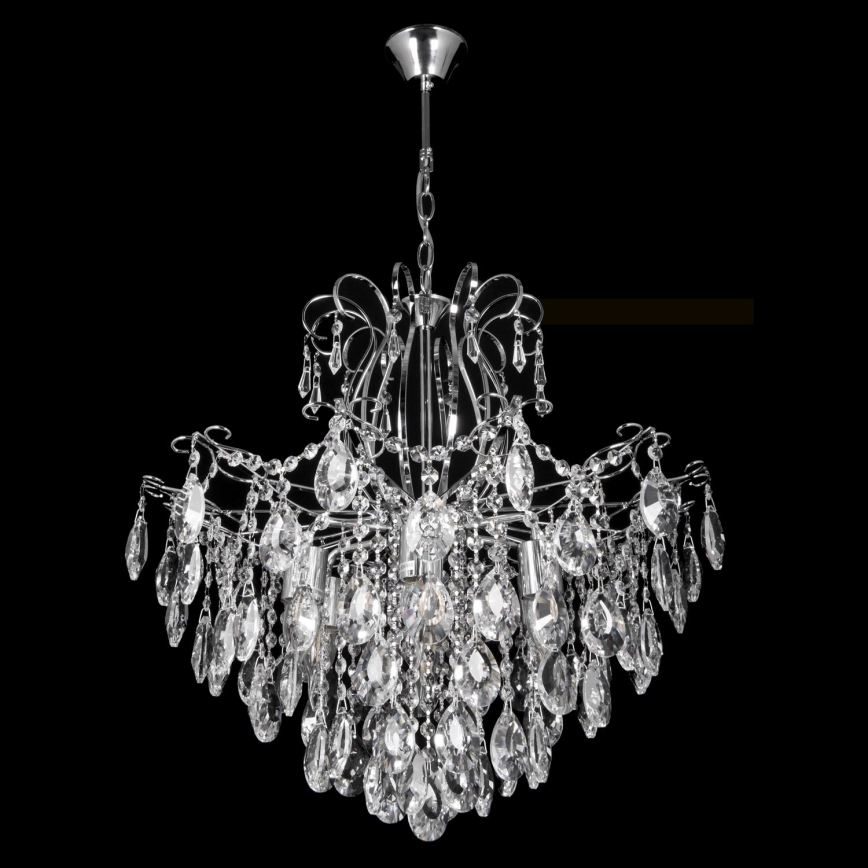 Lustre en cristal avec chaîne 6xE27/60W/230V