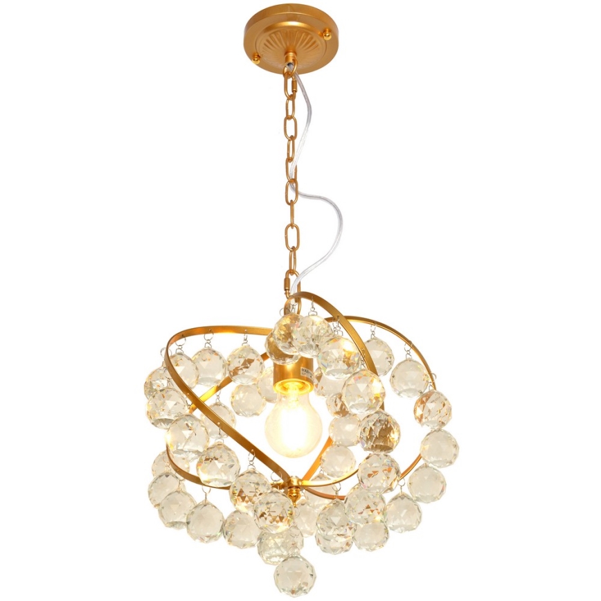 Lustre en cristal avec chaîne VIOLETA 1xE27/15W/230V