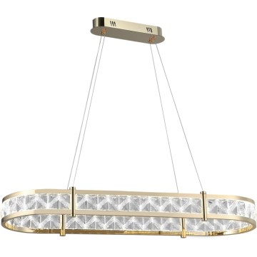 Lustre en cristal dimmable sur câble ENRIQUE LED/50W//230V 3000-6000K + télécommande