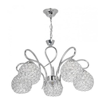 Lustre en cristal DORA 5xE27/15W