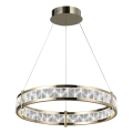 Lustre en cristal LED dimmable sur câble ENRIQUE LED/40W//230V 3000-6000K Ø 60 cm + télécommande