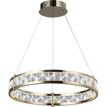 Lustre en cristal LED dimmable suspendu sur câble ENRIQUE LED/55W//230V 3000-6000K Ø 80 cm + télécommande