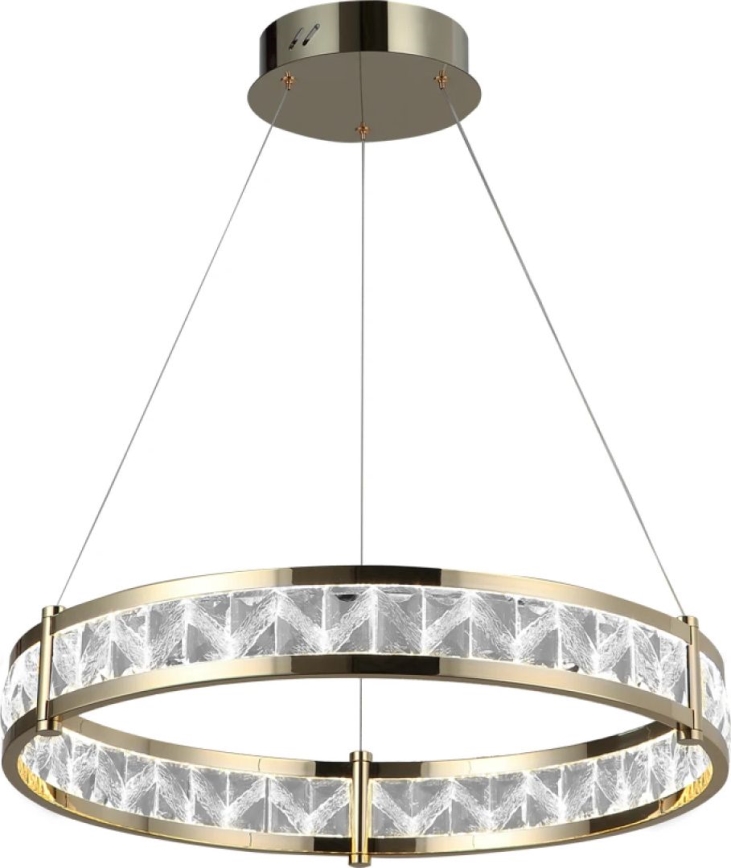 Lustre en cristal LED dimmable suspendu sur câble ENRIQUE LED/55W//230V 3000-6000K Ø 80 cm + télécommande