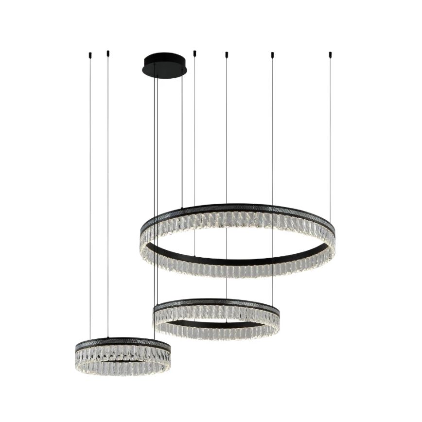 Lustre en cristal LED dimmable sur câble THALIA LED/120W/230V 3000-6000K + télécommande