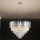 Lustre en cristal sur câble PLAZA 9xE14/40W/230V Ø 60 cm argenté