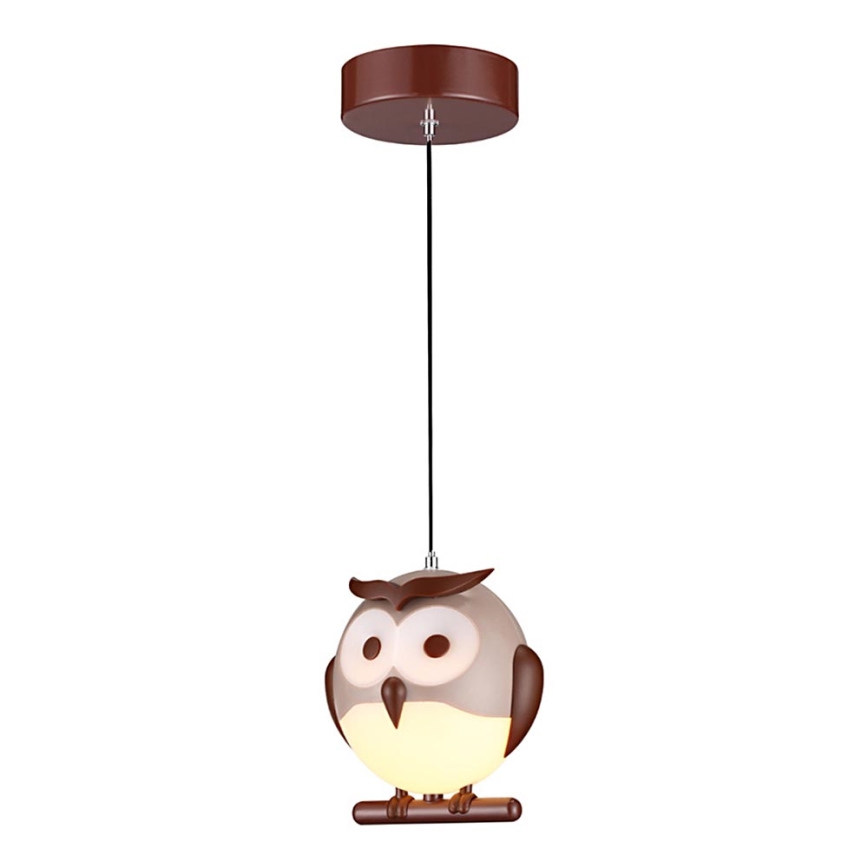 Lustre enfant 1xE14/10W/230V hibou