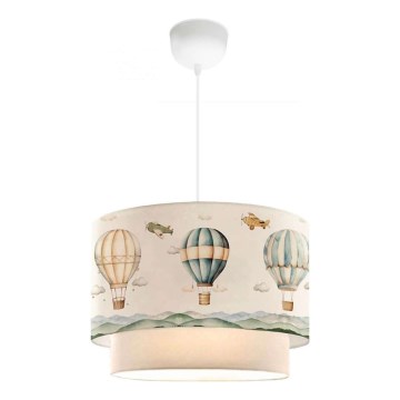Lustre enfant CANDY 1xE27/40W/230V blanc/coloré