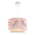 Lustre enfant CANDY 1xE27/40W/230V rose