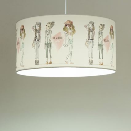 Lustre enfant GIRLS VIBES 1xE27/60W/230V Ø 40 cm pour filles