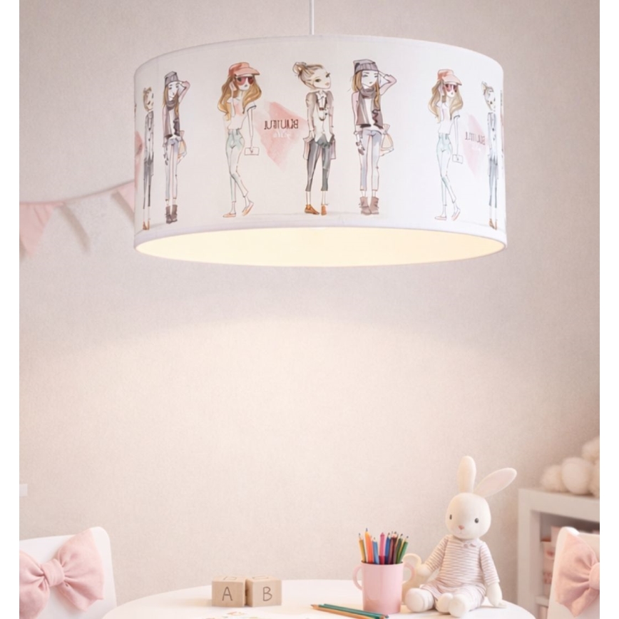 Lustre enfant GIRLS VIBES 1xE27/60W/230V Ø 40 cm pour filles