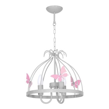 Lustre enfant PAPILLON 3xE14/60W/230V