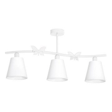 Lustre enfant PAPILLON 3XE14/60W/230V