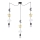 Lustre enfant TRIO 3xE27/20W/230V gris/jaune/blanc