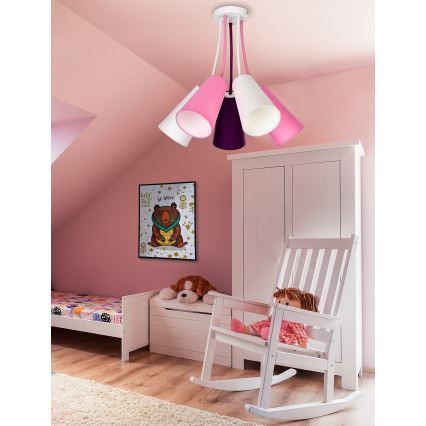 Lustre enfant WIRE KIDS 5xE27/15W/230V