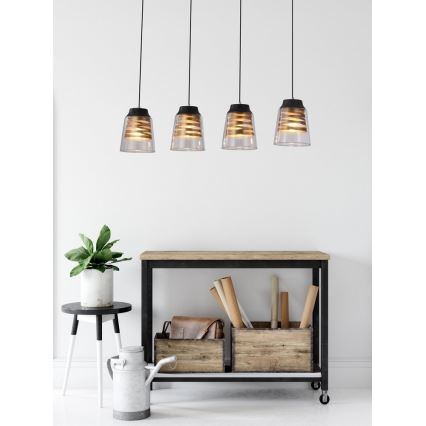 Lustre FRESNO 4xE27/60W/230V