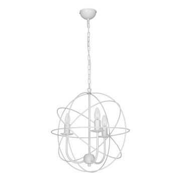 Lustre GLOBE 3 3xE14/60W blanc