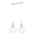 Lustre KARO 2xE27/15W/230V blanc