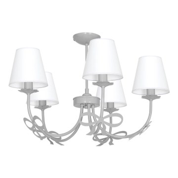 Lustre KOKARDKA 5xE14/60W/230V gris