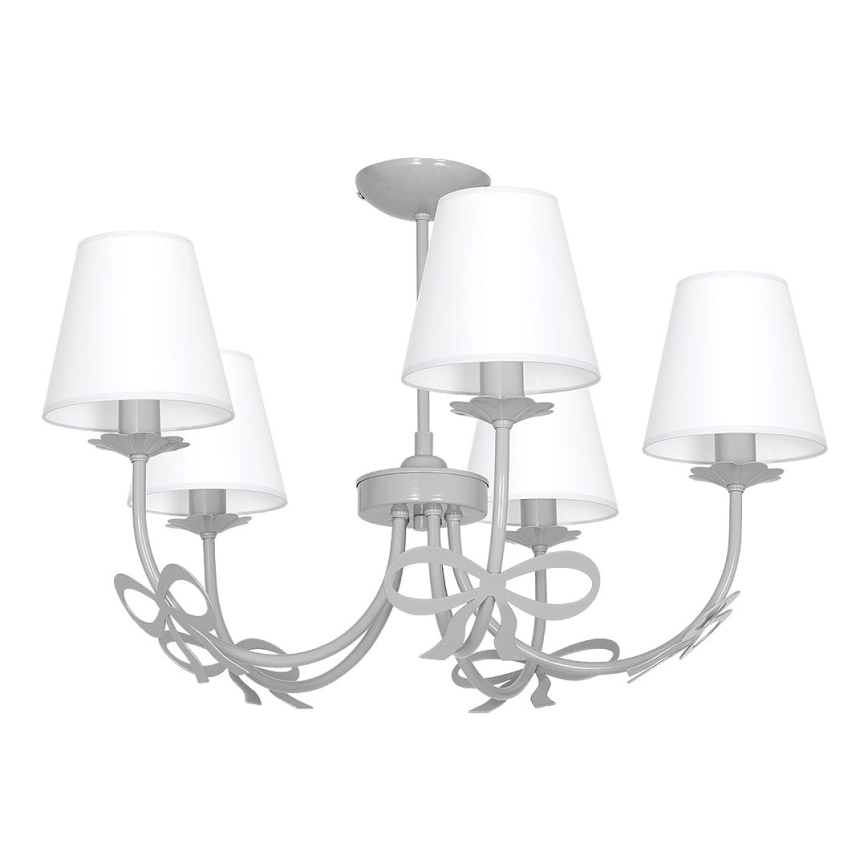 Lustre KOKARDKA 5xE14/60W/230V gris