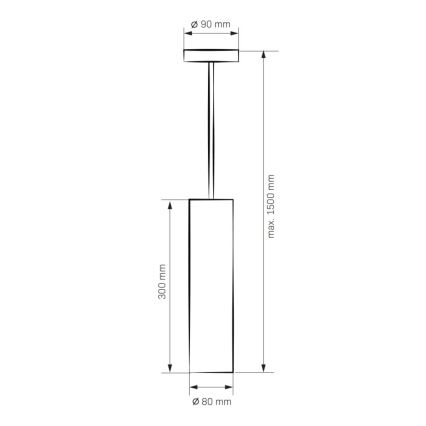 Lustre LATI 1xGU10/8W/230V noir