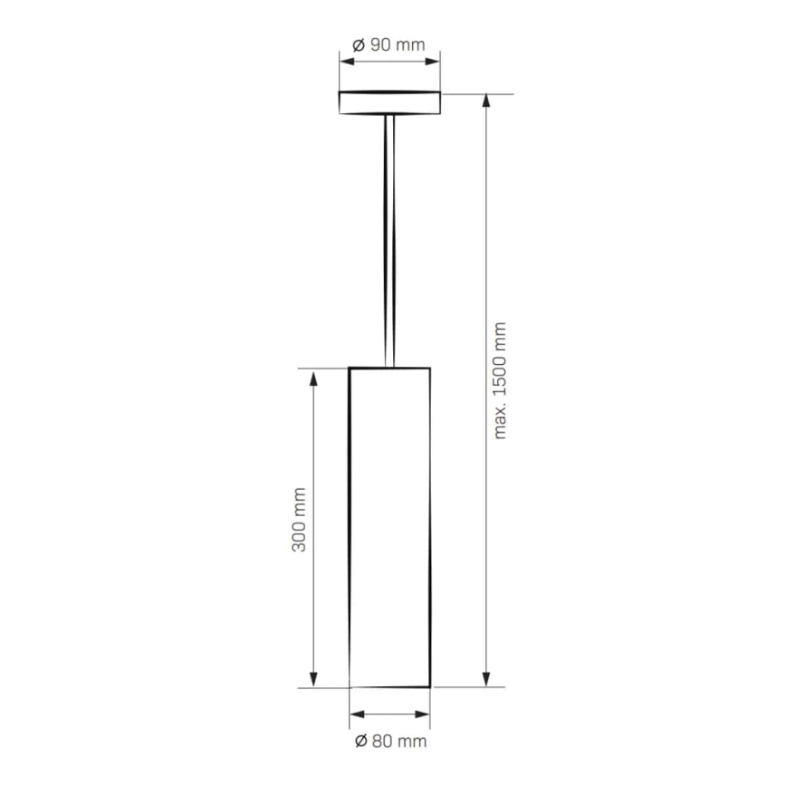 Lustre LATI 1xGU10/8W/230V noir