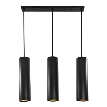Lustre LATI 3xGU10/8W/230V noir