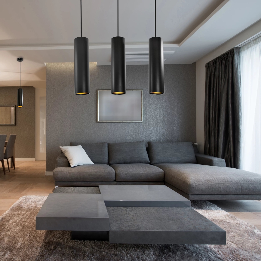 Lustre LATI 3xGU10/8W/230V noir