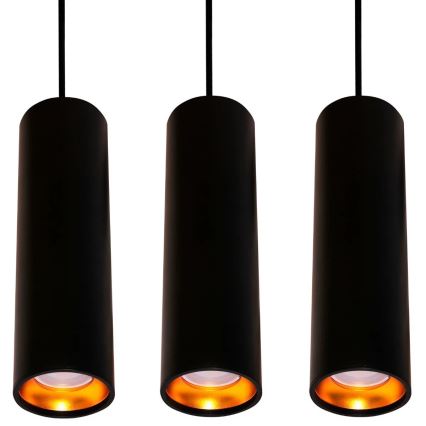 Lustre LATI 3xGU10/8W/230V noir