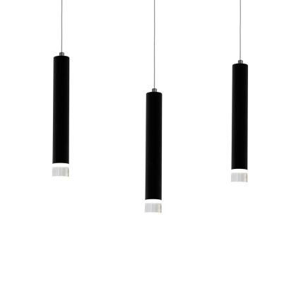 Lustre LED avec fil CARBON 3xLED/15W/230V