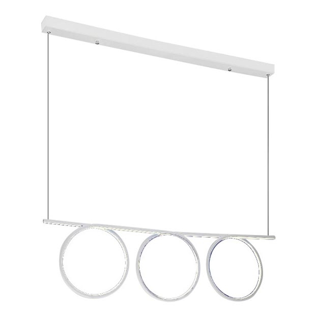 Lustre LED avec fil LOOP 3xLED/20W/230V blanc