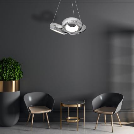 Lustre LED avec fil MERCURIO 3xLED/12W/230V