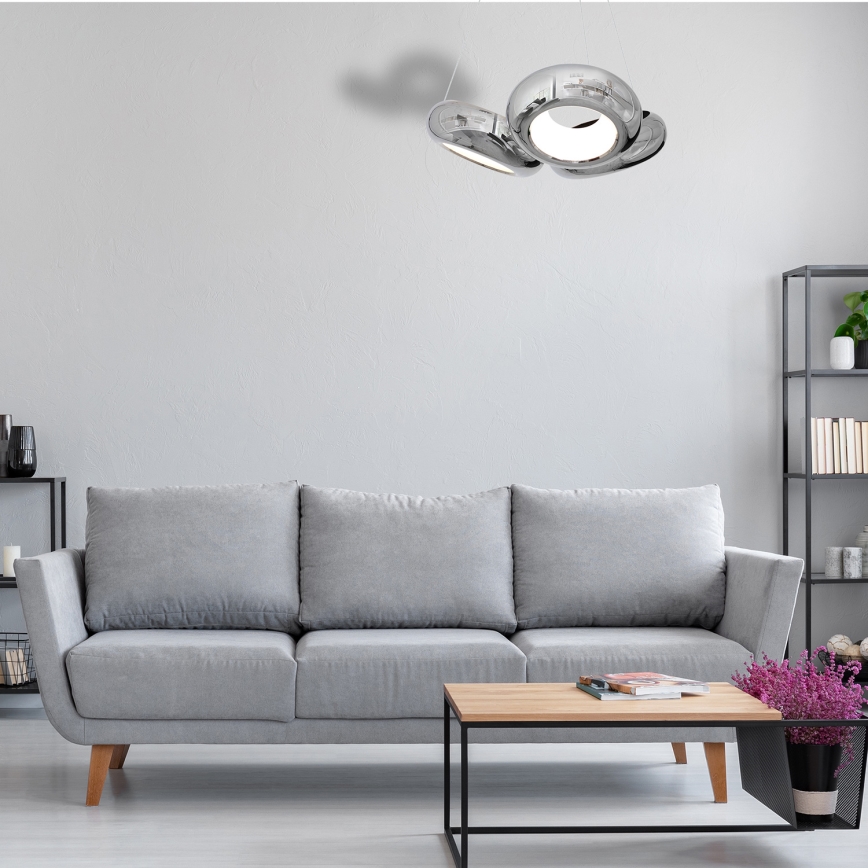 Lustre LED avec fil MERCURIO 3xLED/12W/230V