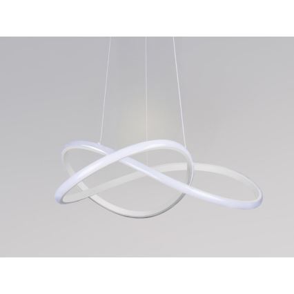 Suspension LED dimmable sur câble, 85 W, 230 V, 3000–6500 K, Ø 60 cm, avec télécommande