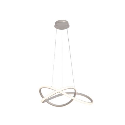 Suspension LED dimmable sur câble, 85 W, 230 V, 3000–6500 K, Ø 60 cm, avec télécommande