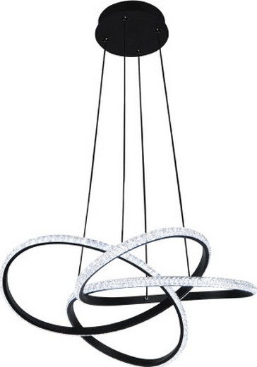 Lustre LED dimmable suspendu sur câble LED/95W/230V 3000–6500K Ø 57 cm + télécommande