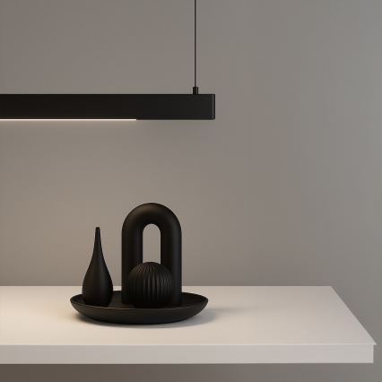 Lustre LED LINEA sur câble, 36 W, 230 V, 3000/4000/5700 K, IRC 90, noir