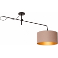 Lustre LED réglable à montage apparent VENICE 1xE27/60W/230V beige/doré