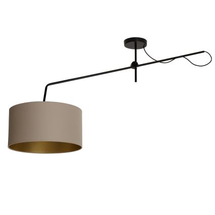 Lustre LED réglable à montage apparent VENICE 1xE27/60W/230V beige/doré