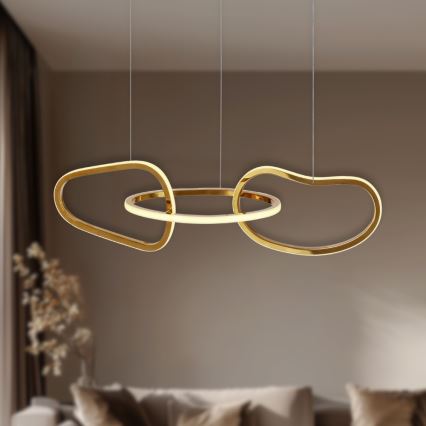 Lustre LED sur câble ANNELI LED/30W/230V 80 cm doré