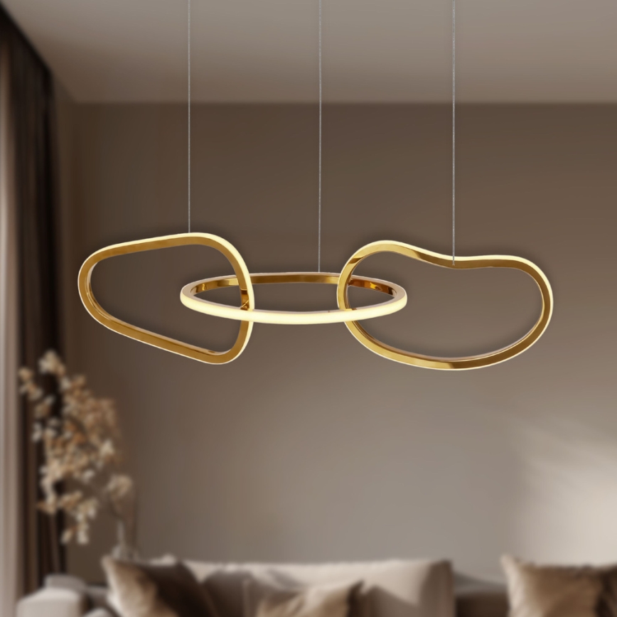 Lustre LED sur câble ANNELI LED/30W/230V 80 cm doré