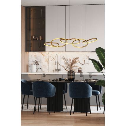 Lustre LED sur câble ANNELI LED/45W/230V 125 cm doré