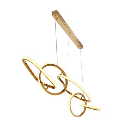 Lustre LED sur câble ANNELI LED/45W/230V 125 cm doré