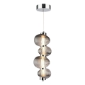 Lustre LED sur câble BOLLA LED/17W/230V Ø 16 cm chrome brillant/gris fumé