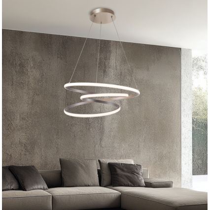 Lustre LED sur câble CORT LED/40W/230V argenté