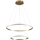 Lustre LED sur câble DIANA LED, 44 W / 230 V, 4000 K, Ø 59 cm, doré