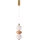 Lustre LED sur câble FLORES LED/12W/230V doré/orangé