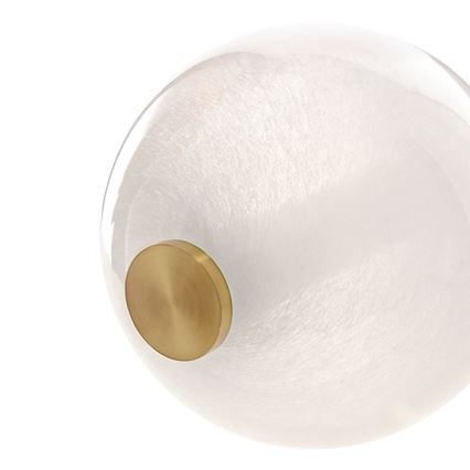 Lustre LED sur câble FLORES LED/12W/230V doré/orangé