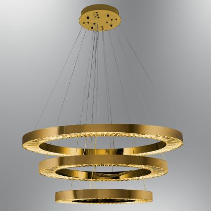 Lustre LED sur câble JESI LED/99W/230V 3000K Ø 100 cm bronze