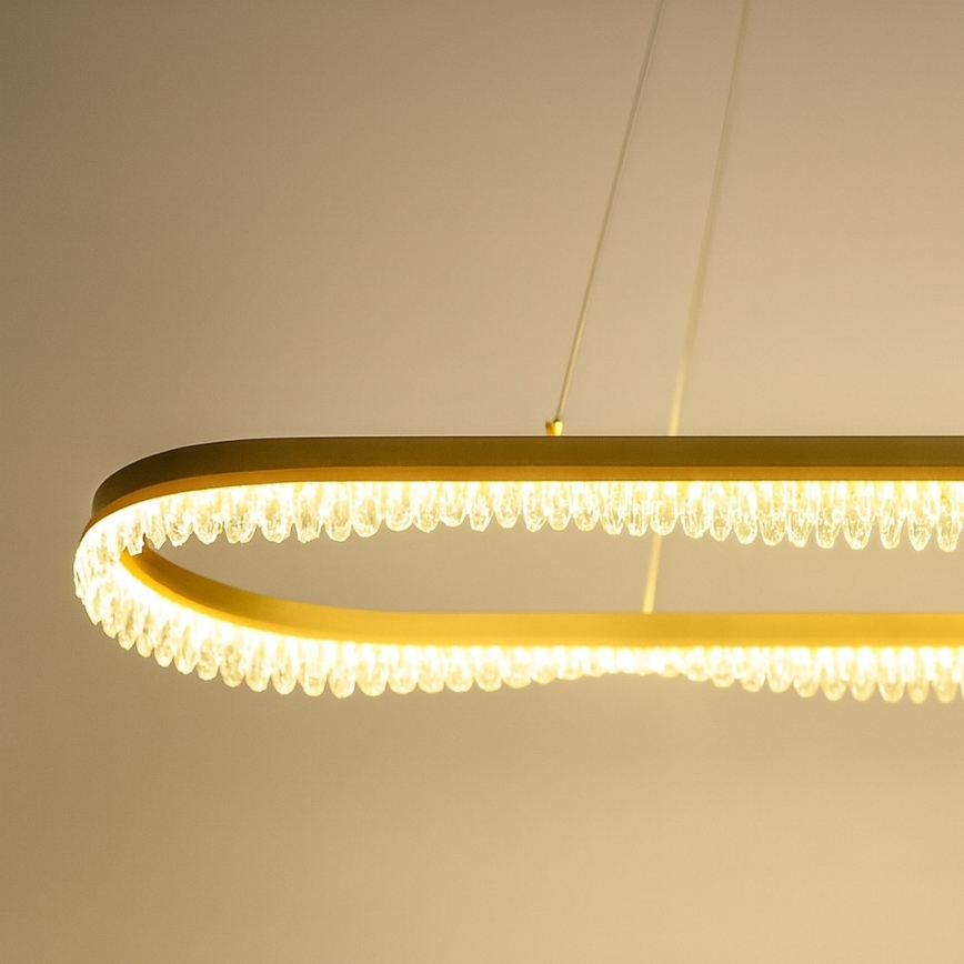 Lustre LED sur câble LED/45W/230V doré