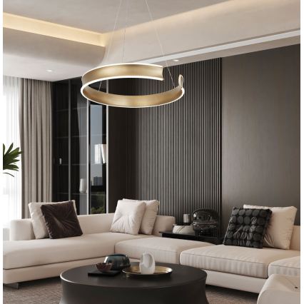 Lustre LED sur câble MARLEN LED/36W/230V doré